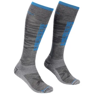 Носки мужские Ortovox Ski Compression Long Socks M, grey blend, 45-47 (4251422572453) - 1 - Robinzon.ua