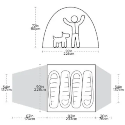 Намет Big Agnes Bunk House 4 2022 Orange - 8 - Robinzon.ua