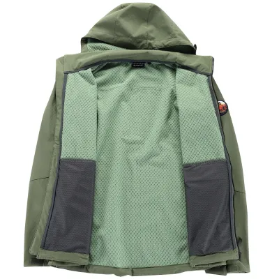 Чоловіча куртка Soft Shell Alpine Pro MEROM, Green, XS (MJCY553587 XS) - 4 - Robinzon.ua