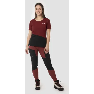 Штани жіночі Salewa PUEZ DRY RESP W CARGO TIGHTS, Burgundy, 42/36 (28331/1571 42/36) - 3 - Robinzon.ua