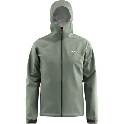 Мембранная мужская куртка для трекинга Salewa Puez Aqua 4 2.5L PTX Jacket M, Green Shadow, 48/M (28615/5131 48/M) - 1 - Robinzon.ua