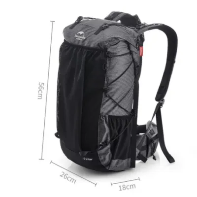 Рюкзак туристичний Naturehike 60 + 5 л чорний з сірим NH19BP095 - 1 - Robinzon.ua