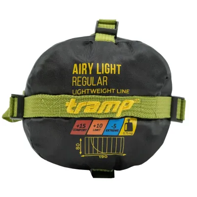Спальний мішок Tramp Airy Light, лівий, olive - 8 - Robinzon.ua