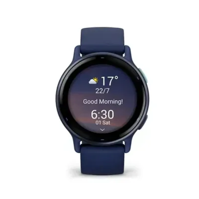 Смарт-годинник Garmin Vivoactive 5 – темно-синій алюмінієвий безель, темно-синій корпус із силіконовим ремінцем - 3 Смарт-годинник Garmin Vivoactive 5 – темно-синій алюмінієвий безель, темно-синій корпус із силіконовим ремінцем - 3 - Robinzon.ua