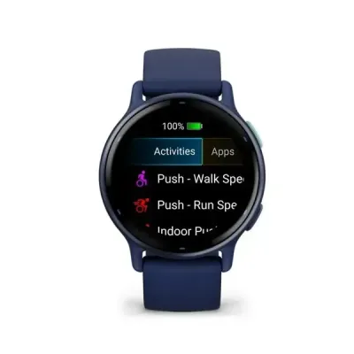 Смарт-годинник Garmin Vivoactive 5 – темно-синій алюмінієвий безель, темно-синій корпус із силіконовим ремінцем - 5 Смарт-годинник Garmin Vivoactive 5 – темно-синій алюмінієвий безель, темно-синій корпус із силіконовим ремінцем - 5 - Robinzon.ua