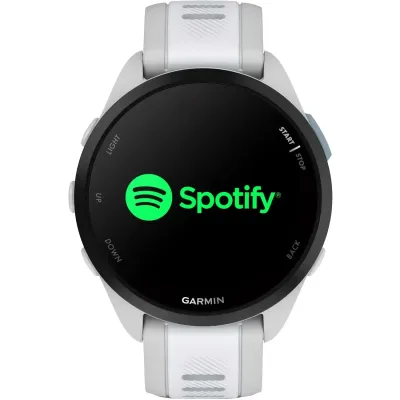 Смарт-годинник Garmin Forerunner 165 Music, силіконовий ремінець кольору туманно-сірий/білий камінь - 4 - Robinzon.ua