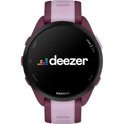 Смарт-годинник Garmin Forerunner 165 Music, силіконовий ремінець ягідно-бузковий - 5 - Robinzon.ua