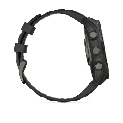 Смарт-годинник Garmin Fenix 8 – 47 мм, AMOLED Sapphire, титан з DLC-покриттям Carbon Gray та силіконовим ремінцем чорного/сірого кольору - 4 Смарт-годинник Garmin Fenix 8 – 47 мм, AMOLED Sapphire, титан з DLC-покриттям Carbon Gray та силіконовим ремінцем чорного/сірого кольору - 4 - Robinzon.ua