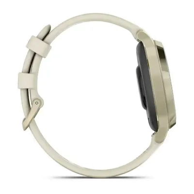 Смарт-годинник Garmin Lily 2 Active у кольорі місячне золото із силіконовим ремінцем кольору слонової кістки - 3 - Robinzon.ua