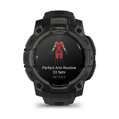 Смарт-годинник Garmin Instinct 3 (45 мм) AMOLED чорний - 3 - Robinzon.ua