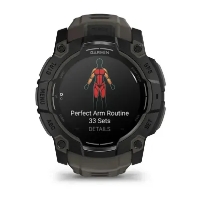 Смарт-годинник Garmin Instinct 3 (50 мм) AMOLED чорний/вугільний - 3 - Robinzon.ua