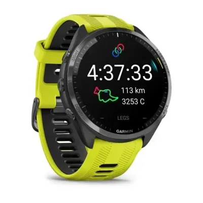 Смарт-годинник Garmin Forerunner 965 з карбоново-сірим титановим безелем, чорним корпусом та жовтим силіконовим ремінцем - 2 Смарт-годинник Garmin Forerunner 965 з карбоново-сірим титановим безелем, чорним корпусом та жовтим силіконовим ремінцем - 2 - Robinzon.ua