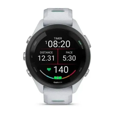 Смарт-годинник Garmin Forerunner 265s з чорним безелем, білим корпусом та біло-неотропік силіконовим ремінцем - 1 Смарт-годинник Garmin Forerunner 265s з чорним безелем, білим корпусом та біло-неотропік силіконовим ремінцем - 1 - Robinzon.ua