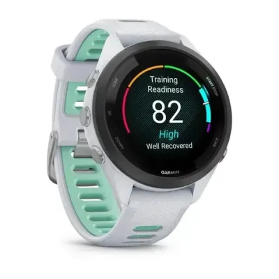 Смарт-годинник Garmin Forerunner 265s з чорним безелем, білим корпусом та біло-неотропік силіконовим ремінцем - 2 Смарт-годинник Garmin Forerunner 265s з чорним безелем, білим корпусом та біло-неотропік силіконовим ремінцем - 2 - Robinzon.ua