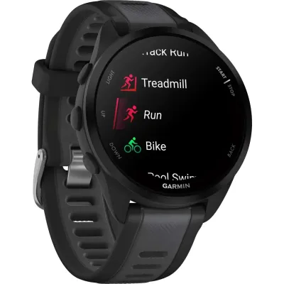 Смарт-годинник Garmin Forerunner 165, чорний/сланцево-сірий силіконовий ремінець - 3 Смарт-годинник Garmin Forerunner 165, чорний/сланцево-сірий силіконовий ремінець - 3 - Robinzon.ua