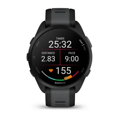 Смарт-годинник Garmin Forerunner 165, чорний/сланцево-сірий силіконовий ремінець - 7 Смарт-годинник Garmin Forerunner 165, чорний/сланцево-сірий силіконовий ремінець - 7 - Robinzon.ua