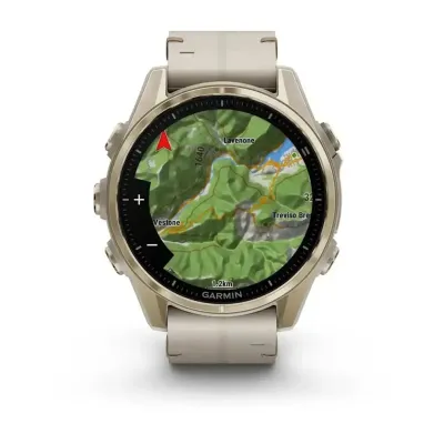 Смарт-годинник Garmin Fenix 8 – 43 мм, AMOLED Sapphire, золотистий зі шкіряним ремінцем кольору сірий вапняк - 6 Смарт-годинник Garmin Fenix 8 – 43 мм, AMOLED Sapphire, золотистий зі шкіряним ремінцем кольору сірий вапняк - 6 - Robinzon.ua