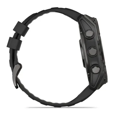 Смарт-годинник Garmin Fenix 8 – 51 мм, AMOLED Sapphire, титан з DLC-покриттям Carbon Gray і силіконовим ремінцем чорного/сірого кольору - 4 Смарт-годинник Garmin Fenix 8 – 51 мм, AMOLED Sapphire, титан з DLC-покриттям Carbon Gray і силіконовим ремінцем чорного/сірого кольору - 4 - Robinzon.ua