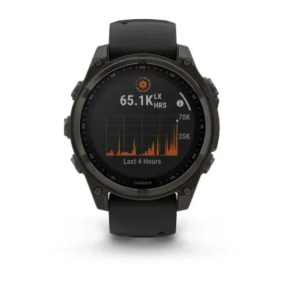 Смарт-годинник Garmin Fenix 8 – 47 мм, Solar Sapphire, титан з DLC-покриттям Carbon Gray та силіконовим ремінцем чорного/сірого кольору - 1 Смарт-годинник Garmin Fenix 8 – 47 мм, Solar Sapphire, титан з DLC-покриттям Carbon Gray та силіконовим ремінцем чорного/сірого кольору - 1 - Robinzon.ua