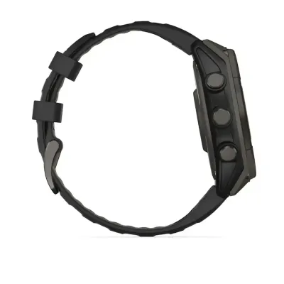 Смарт-годинник Garmin Fenix 8 – 47 мм, Solar Sapphire, титан з DLC-покриттям Carbon Gray та силіконовим ремінцем чорного/сірого кольору - 4 Смарт-годинник Garmin Fenix 8 – 47 мм, Solar Sapphire, титан з DLC-покриттям Carbon Gray та силіконовим ремінцем чорного/сірого кольору - 4 - Robinzon.ua