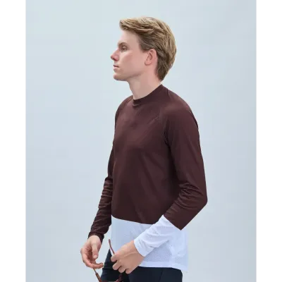Джерсі чоловіче з довгим рукавом POC MTB Pure LS Jersey, Axinite Brown/Hydrogen White, S (PC 528448514SML1) - 3 - Robinzon.ua