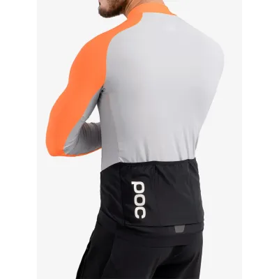 Велоджерсі з довгим рукавом POC Essential Road Mid LS Jersey, Granite Grey / Zink Orange, S (PC 582108287SML1) - 6 Велоджерсі з довгим рукавом POC Essential Road Mid LS Jersey, Granite Grey / Zink Orange, S (PC 582108287SML1) - 6 - Robinzon.ua