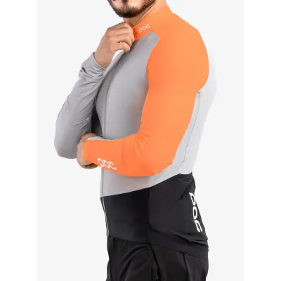 Велоджерсі з довгим рукавом POC Essential Road Mid LS Jersey, Granite Grey / Zink Orange, S (PC 582108287SML1) - 7 Велоджерсі з довгим рукавом POC Essential Road Mid LS Jersey, Granite Grey / Zink Orange, S (PC 582108287SML1) - 7 - Robinzon.ua