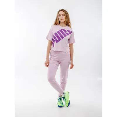 Жіноча Футболка Puma POWER Cropped Tee Фіолетовий XS (7d67789660 XS) - 3 - Robinzon.ua