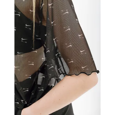 Женская Футболка Nike W NSW AIR AOP MESH SS CROP TOP Черный XS (7dDV8245-010 XS) - 2 - Robinzon.ua