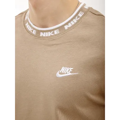 Чоловіча Футболка Nike CLUB LBR SS TOP Бежевий XL (7dFB7309-247 XL) - 2 - Robinzon.ua