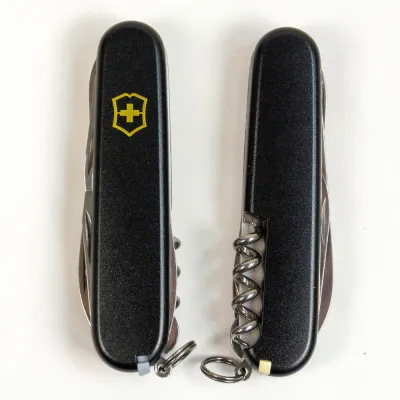 Складаний ніж Victorinox CLIMBER MAT чорний матовий лак з жовт.лого 1.3703.3.M0008p - 6 - Robinzon.ua