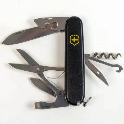 Складаний ніж Victorinox CLIMBER MAT чорний матовий лак з жовт.лого 1.3703.3.M0008p - 7 - Robinzon.ua