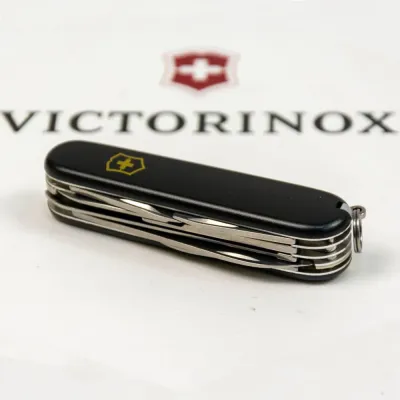 Складаний ніж Victorinox HUNTSMAN MAT чорний матовий лак з жовт.лого 1.3713.3.M0008p - 4 Складаний ніж Victorinox HUNTSMAN MAT чорний матовий лак з жовт.лого 1.3713.3.M0008p - 4 - Robinzon.ua