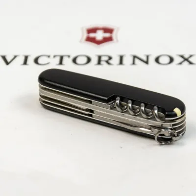 Складаний ніж Victorinox HUNTSMAN MAT чорний матовий лак з жовт.лого 1.3713.3.M0008p - 5 Складаний ніж Victorinox HUNTSMAN MAT чорний матовий лак з жовт.лого 1.3713.3.M0008p - 5 - Robinzon.ua