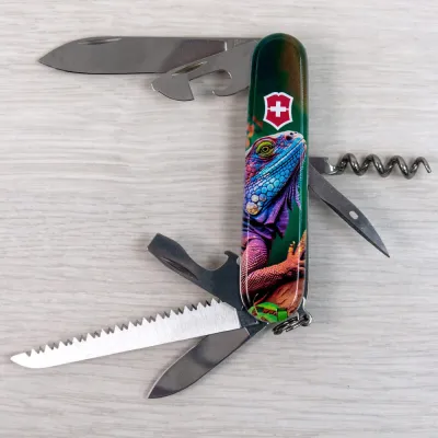 Складаний ніж Victorinox CAMPER ANIMAL Хамелеон 1.3613.3.F1020pw - 7 Складаний ніж Victorinox CAMPER ANIMAL Хамелеон 1.3613.3.F1020pw - 7 - Robinzon.ua