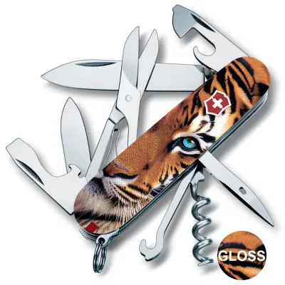 Складаний ніж Victorinox CLIMBER ANIMAL Тигр 1.3703.F1030pw - 1 Складаний ніж Victorinox CLIMBER ANIMAL Тигр 1.3703.F1030pw - 1 - Robinzon.ua