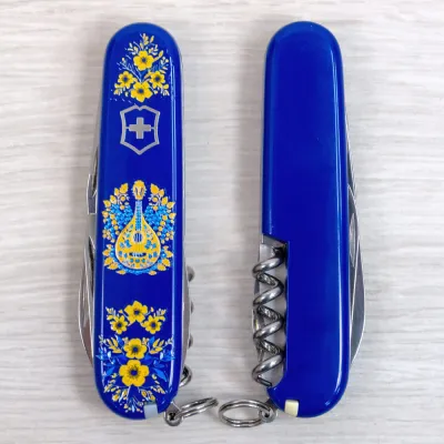 Складной нож Victorinox SPARTAN UKRAINE Украинские мотивы 1.3603.2.T1370u - 1 - Robinzon.ua