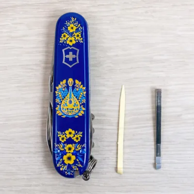 Складной нож Victorinox SPARTAN UKRAINE Украинские мотивы 1.3603.2.T1370u - 5 - Robinzon.ua