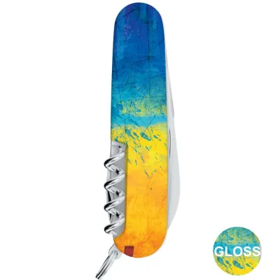 Складаний ніж Victorinox SPARTAN UKRAINE Жовто-синій малюнок 1.3603.7.T3100pw - 3 - Robinzon.ua