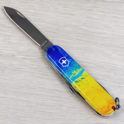 Складаний ніж Victorinox SPARTAN UKRAINE Жовто-синій малюнок 1.3603.7.T3100pw - 8 - Robinzon.ua
