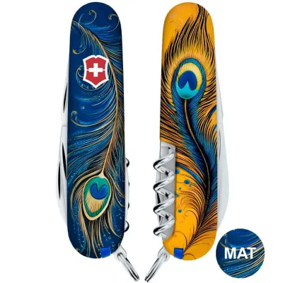 Складной нож Victorinox SPARTAN UKRAINE Волшебное перо Жар-Птицы 1.3603.3.T3150pw - 2 - Robinzon.ua