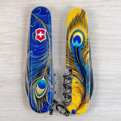 Складной нож Victorinox SPARTAN UKRAINE Волшебное перо Жар-Птицы 1.3603.3.T3150pw - 4 - Robinzon.ua