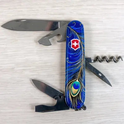 Складной нож Victorinox SPARTAN UKRAINE Волшебное перо Жар-Птицы 1.3603.3.T3150pw - 5 - Robinzon.ua