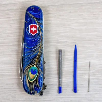 Складной нож Victorinox SPARTAN UKRAINE Волшебное перо Жар-Птицы 1.3603.3.T3150pw - 7 - Robinzon.ua