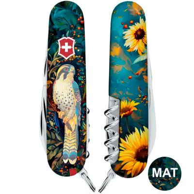 Складной нож Victorinox CAMPER UKRAINE Величественный Сокол 1.3613.3.T3180pw - 2 - Robinzon.ua