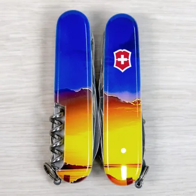 Складной нож Victorinox CLIMBER UKRAINE Рассвет 1.3703.7.T3220pw - 5 - Robinzon.ua