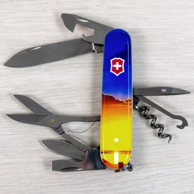Складной нож Victorinox CLIMBER UKRAINE Рассвет 1.3703.7.T3220pw - 6 - Robinzon.ua