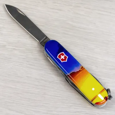 Складной нож Victorinox CLIMBER UKRAINE Рассвет 1.3703.7.T3220pw - 7 - Robinzon.ua
