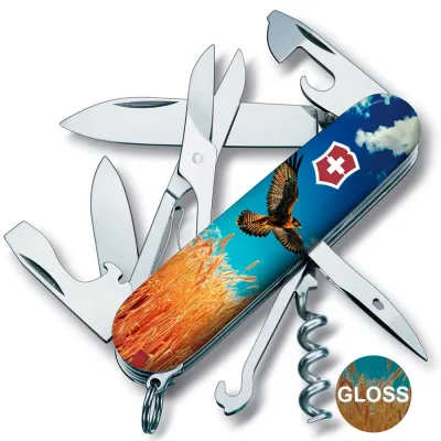 Складной нож Victorinox CLIMBER UKRAINE Свободный Сокол 1.3703.7.T3230pw - 1 - Robinzon.ua