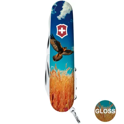 Складной нож Victorinox CLIMBER UKRAINE Свободный Сокол 1.3703.7.T3230pw - 2 - Robinzon.ua